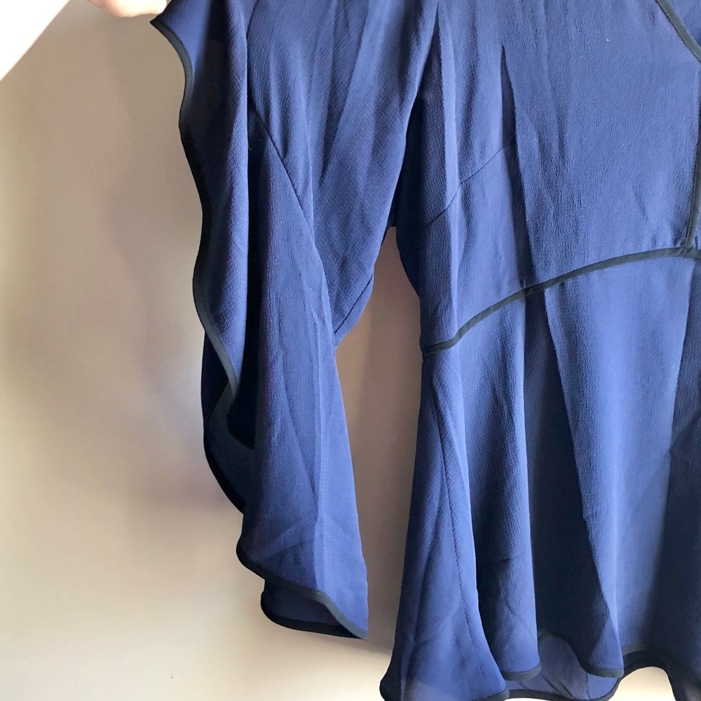 Eloquii Navy Blouse - Picture 2 of 3